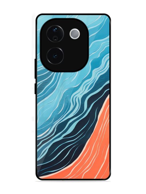 Oceanic Divide Glossy Soft Edge Case for Vivo T3 Pro (5G)