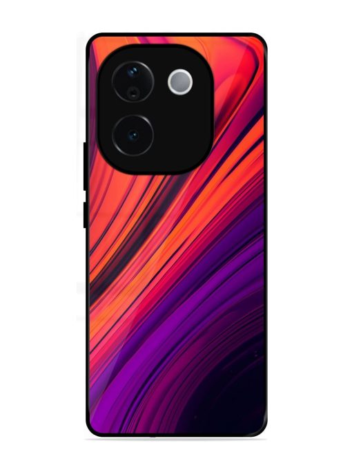 Crimson Curls Glossy Soft Edge Case for Vivo T3 Pro (5G)