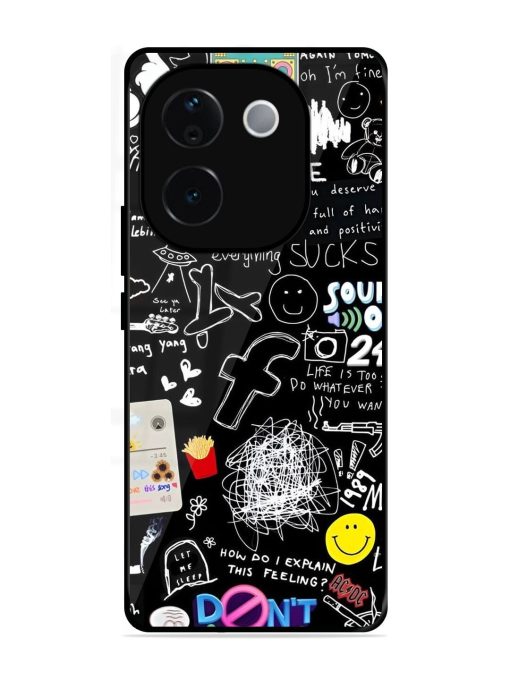 Doodle Diary Glossy Soft Edge Case for Vivo T3 Pro (5G)