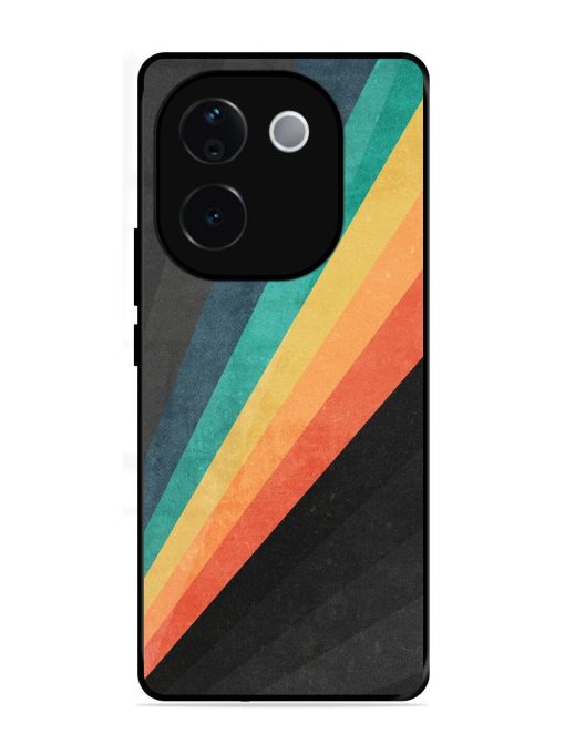 Retro Spectrum Glossy Soft Edge Case for Vivo T3 Pro (5G)