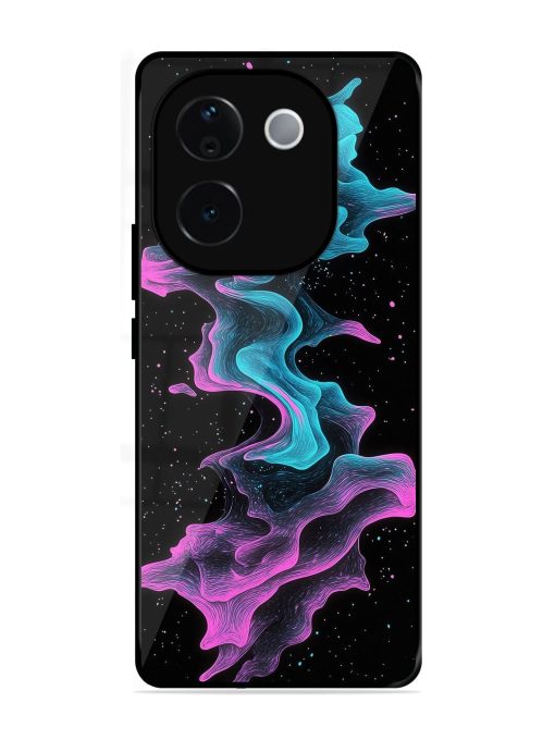 Cosmic Currents Glossy Soft Edge Case for Vivo T3 Pro (5G)