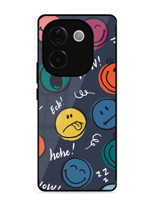 Emoticon Parade Glossy Soft Edge Case for Vivo T3 Pro (5G)