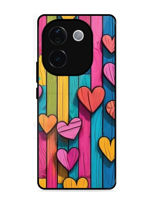 Rainbow Of Hearts Glossy Soft Edge Case for Vivo T3 Pro (5G)