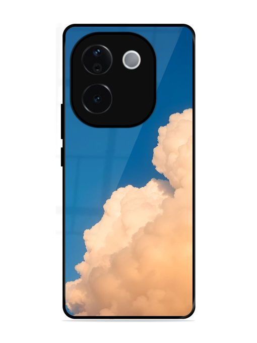 Golden Cloudscape Glossy Soft Edge Case for Vivo T3 Pro (5G)
