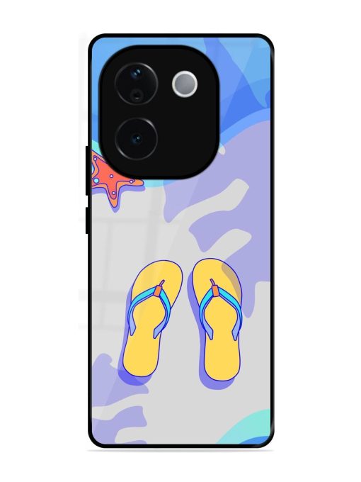 Sandy Toes And Salty Seas Glossy Soft Edge Case for Vivo T3 Pro (5G)