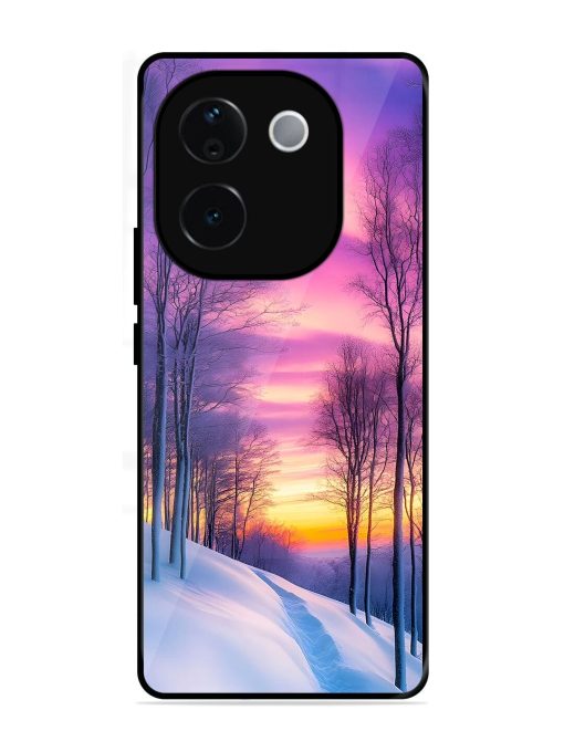 Winter'S Purple Haze Glossy Soft Edge Case for Vivo T3 Pro (5G)