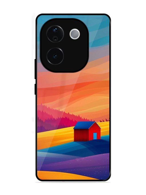 Sunset Solitude Glossy Soft Edge Case for Vivo T3 Pro (5G)