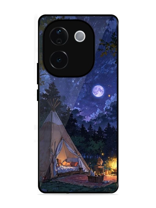Moonlight Camping Glossy Soft Edge Case for Vivo T3 Pro (5G)