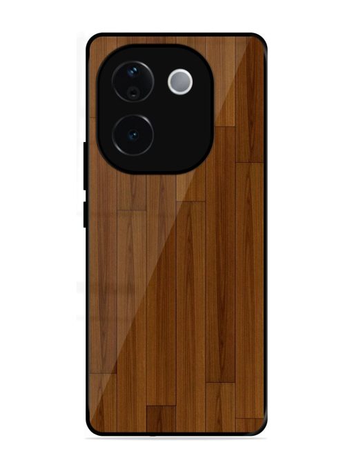 Warm Woodgrain Glossy Soft Edge Case for Vivo T3 Pro (5G)