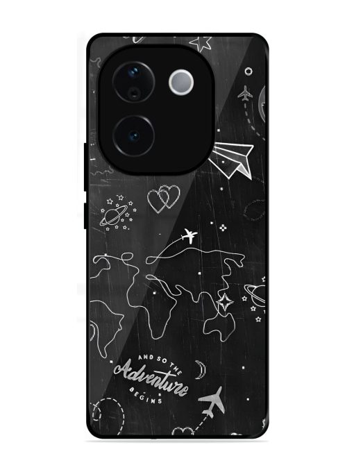 Wanderlust Sketchbook Glossy Soft Edge Case for Vivo T3 Pro (5G)