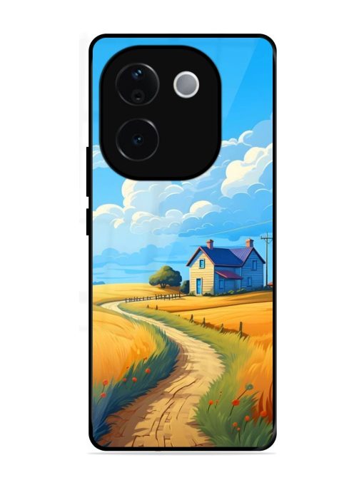 Countryside Cottage Glossy Soft Edge Case for Vivo T3 Pro (5G)