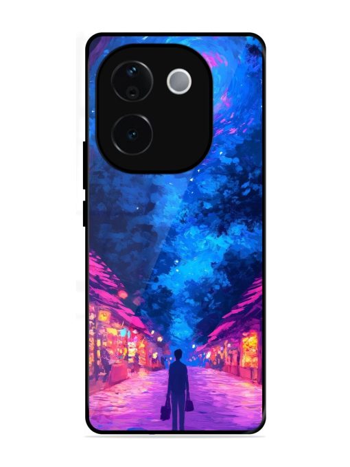 Neon Nightscape Glossy Soft Edge Case for Vivo T3 Pro (5G)