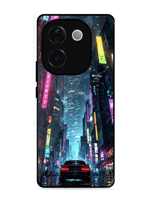 Neon Nightscape Glossy Soft Edge Case for Vivo T3 Pro (5G)