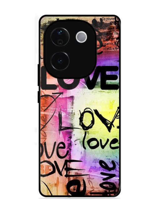 Love Graffiti Glossy Soft Edge Case for Vivo T3 Pro (5G)