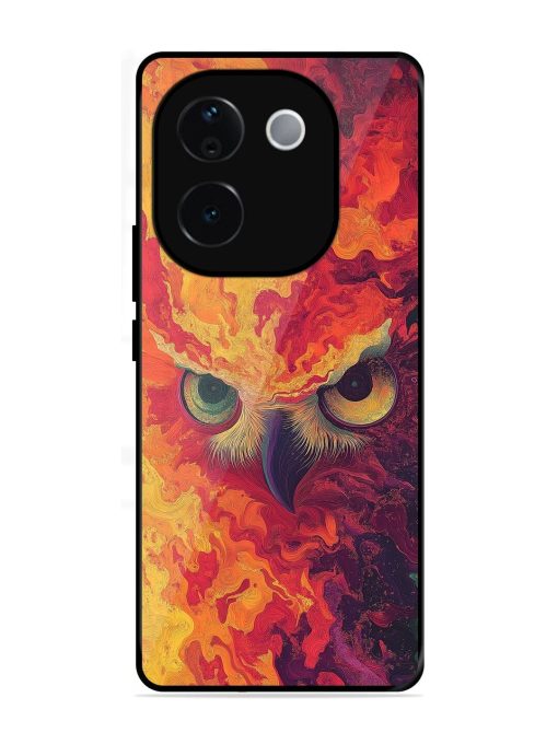Fiery Owl Glossy Soft Edge Case for Vivo T3 Pro (5G)