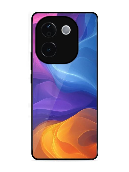 Cosmic Currents Glossy Soft Edge Case for Vivo T3 Pro (5G)