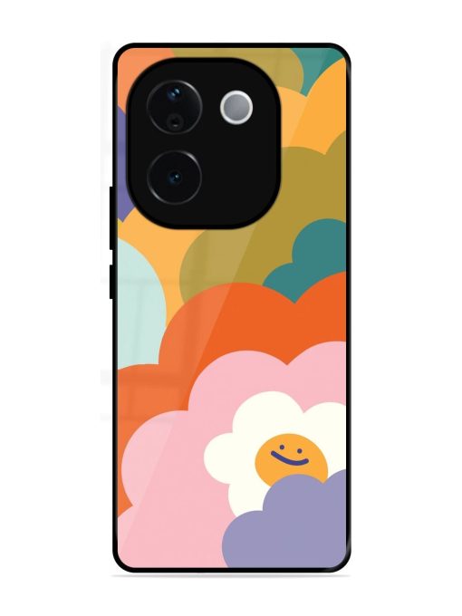 Happy Flower Power Glossy Soft Edge Case for Vivo T3 Pro (5G)
