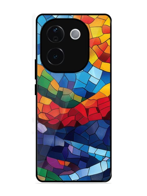 Mosaic Sunset Glossy Soft Edge Case for Vivo T3 Pro (5G)