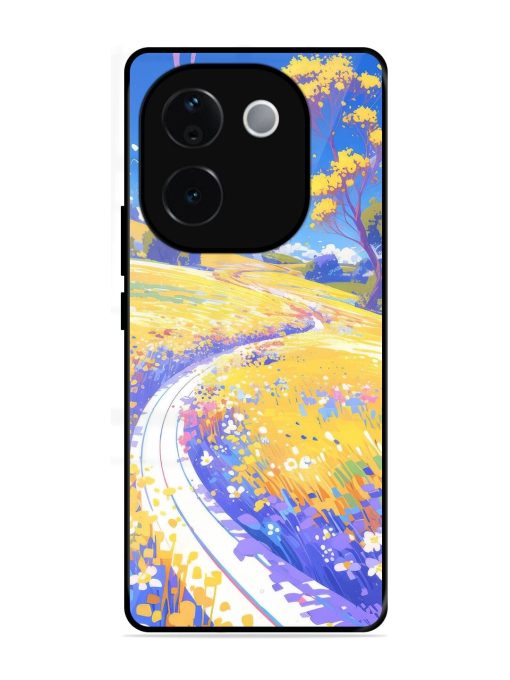 Vibrant Spring Meadow Glossy Soft Edge Case for Vivo T3 Pro (5G)