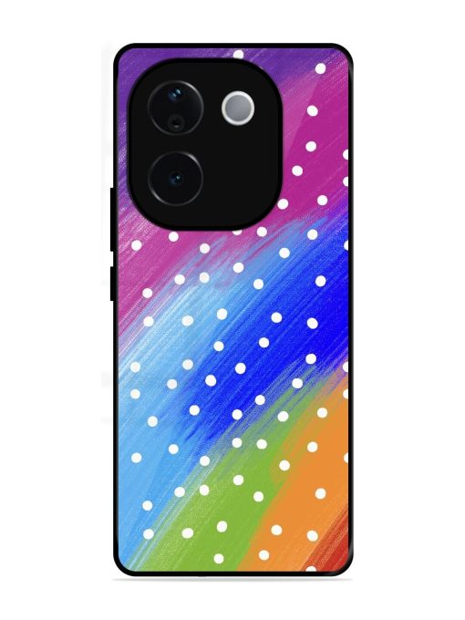Rainbow Polka Dot Dream Glossy Soft Edge Case for Vivo T3 Pro (5G)
