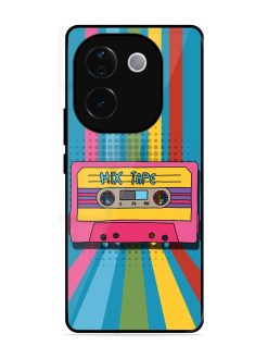 Retro Cassette Tapes Glossy Soft Edge Case for Vivo T3 Pro (5G)