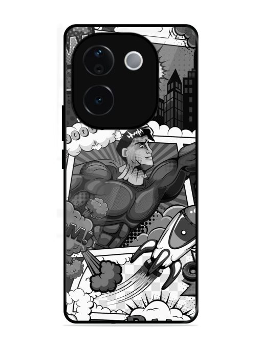 Comic Book Chaos Glossy Soft Edge Case for Vivo T3 Pro (5G)