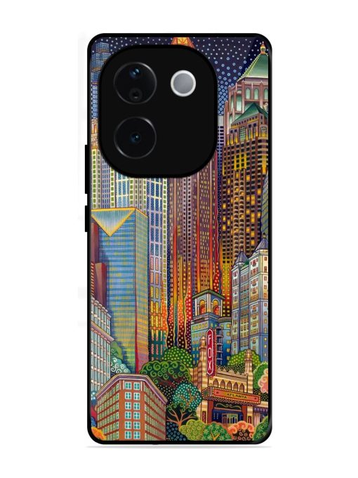 Neon Nightscape Glossy Soft Edge Case for Vivo T3 Pro (5G)