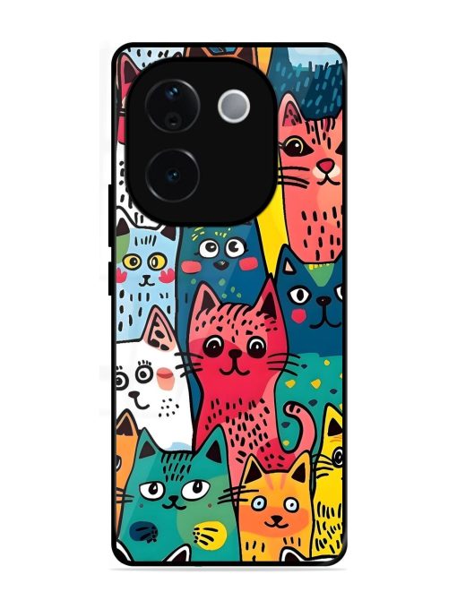 Feline Frenzy Glossy Soft Edge Case for Vivo T3 Pro (5G)