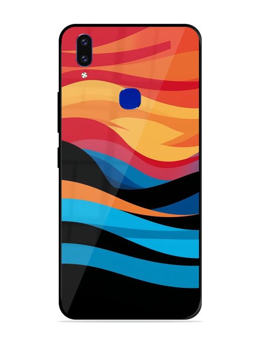 Blazing Currents Glossy Soft Edge Case for Vivo V9