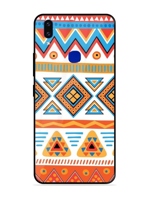 Vibrant Tribal Pattern Glossy Soft Edge Case for Vivo V9