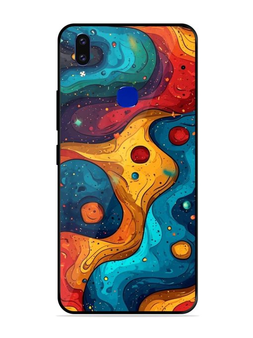 Cosmic Swirl Glossy Soft Edge Case for Vivo V9