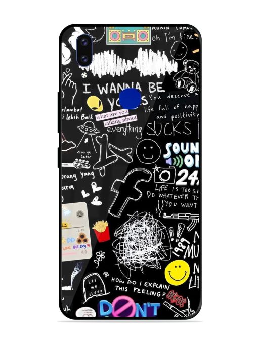 Doodle Diary Glossy Soft Edge Case for Vivo V9