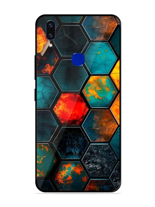 Hexagon Hive Glossy Soft Edge Case for Vivo V9