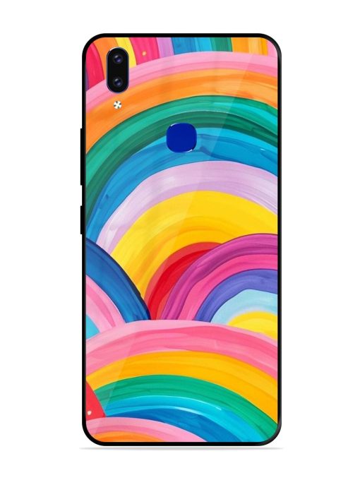 Rainbow Symphony Glossy Soft Edge Case for Vivo V9