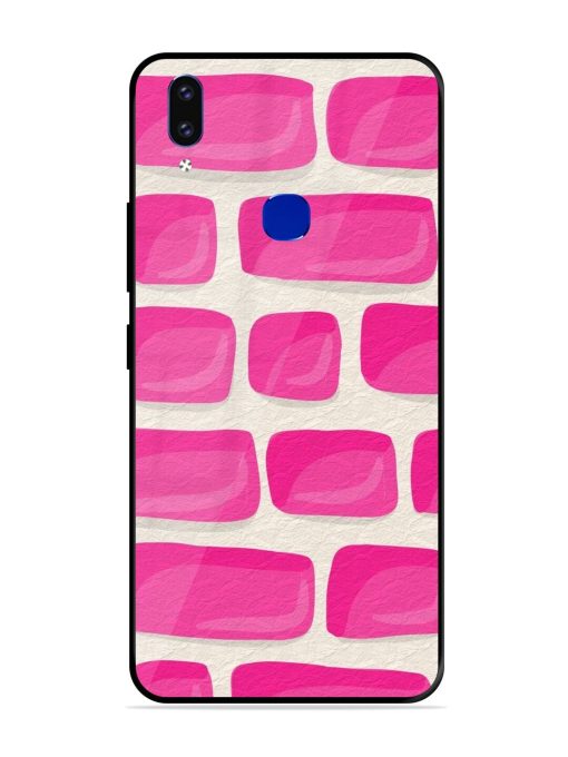 Pink Brick Wall Glossy Soft Edge Case for Vivo V9