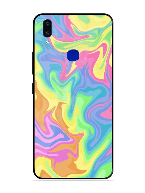 Whimsical Swirl Glossy Soft Edge Case for Vivo V9