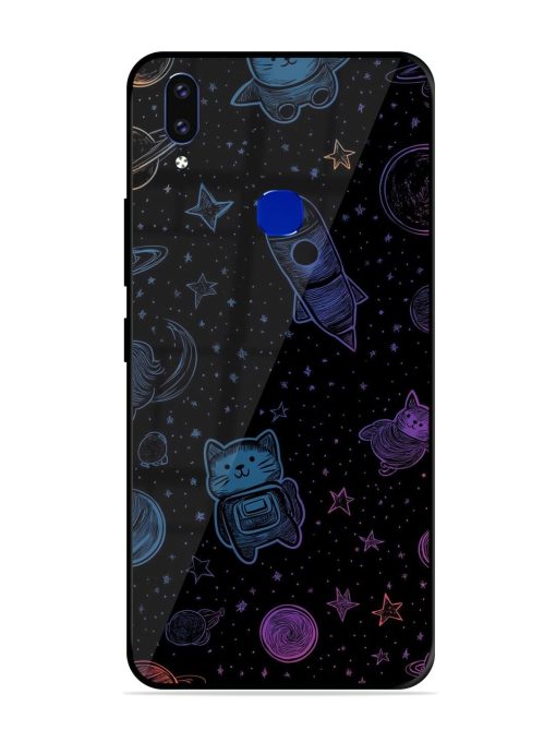 Cosmic Cat Chaos Glossy Soft Edge Case for Vivo V9