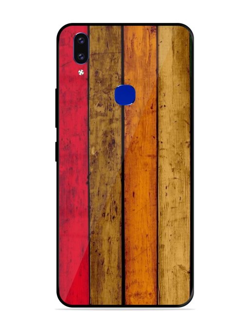 Colorful Woodgrain Glossy Soft Edge Case for Vivo V9