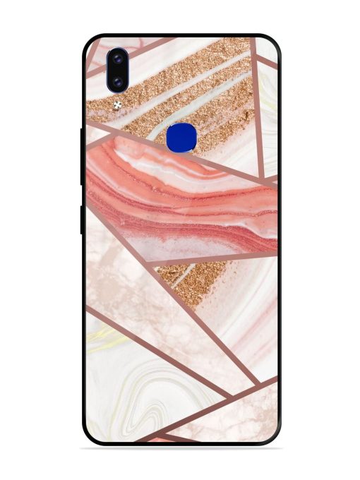 Rosy Mosaic Glossy Soft Edge Case for Vivo V9