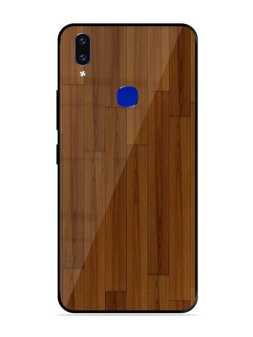 Warm Woodgrain Glossy Soft Edge Case for Vivo V9