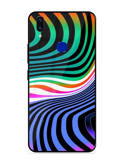 Psychedelic Waves Glossy Soft Edge Case for Vivo V9