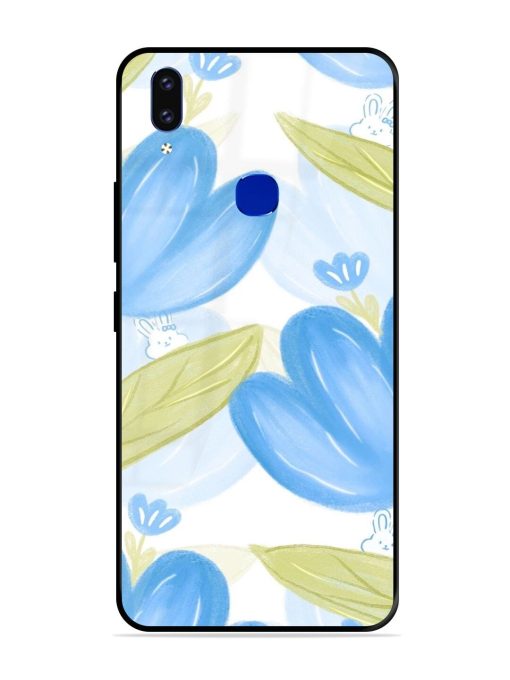 Bunny'S Blue Garden Glossy Soft Edge Case for Vivo V9