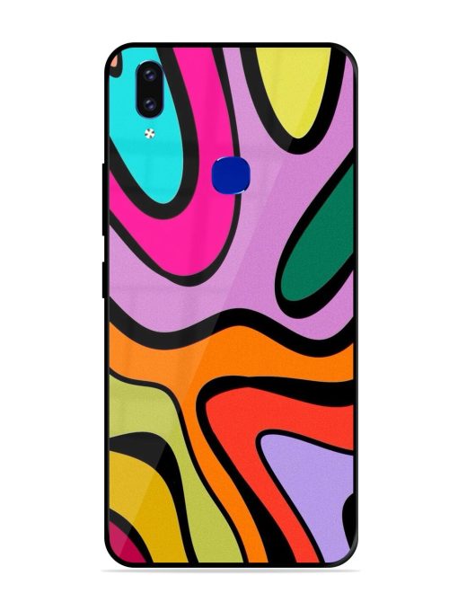 Groovy Swirls Glossy Soft Edge Case for Vivo V9