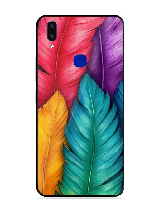 Rainbow Feathers Glossy Soft Edge Case for Vivo V9