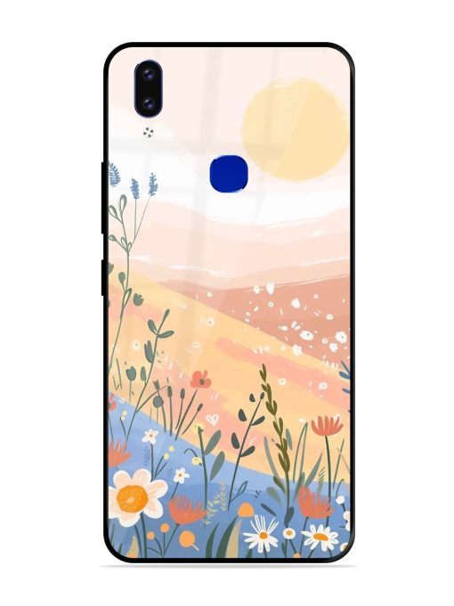 Golden Hour Blooms Glossy Soft Edge Case for Vivo V9