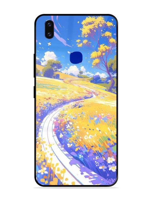 Vibrant Spring Meadow Glossy Soft Edge Case for Vivo V9