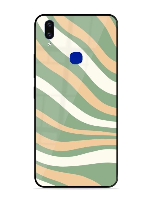 Wavy Pastel Paradise Glossy Soft Edge Case for Vivo V9