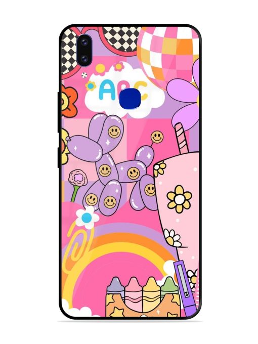 Whimsical Y2K Chaos Glossy Soft Edge Case for Vivo V9