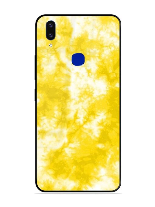 Golden Tie-Dye Twirl Glossy Soft Edge Case for Vivo V9