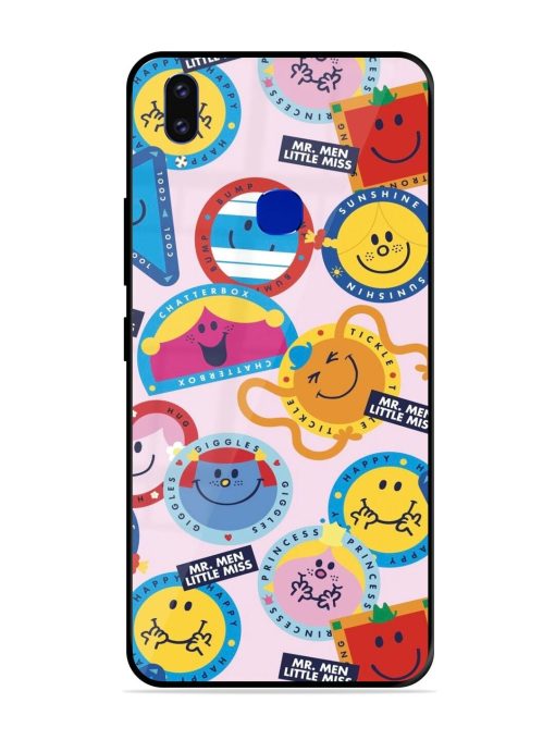 Whimsical Mr. Men & Little Miss Glossy Soft Edge Case for Vivo V9